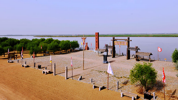 古渡口觀日臺大漠驛站黃河古韻黃河溼地生態保護區景區介紹黃沙古渡