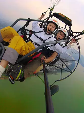 杭州动力滑翔伞飞行体验