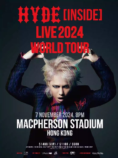 【中国香港】 HYDE「INSIDE」LIVE 2024 WORLD TOUR IN HONG KONG