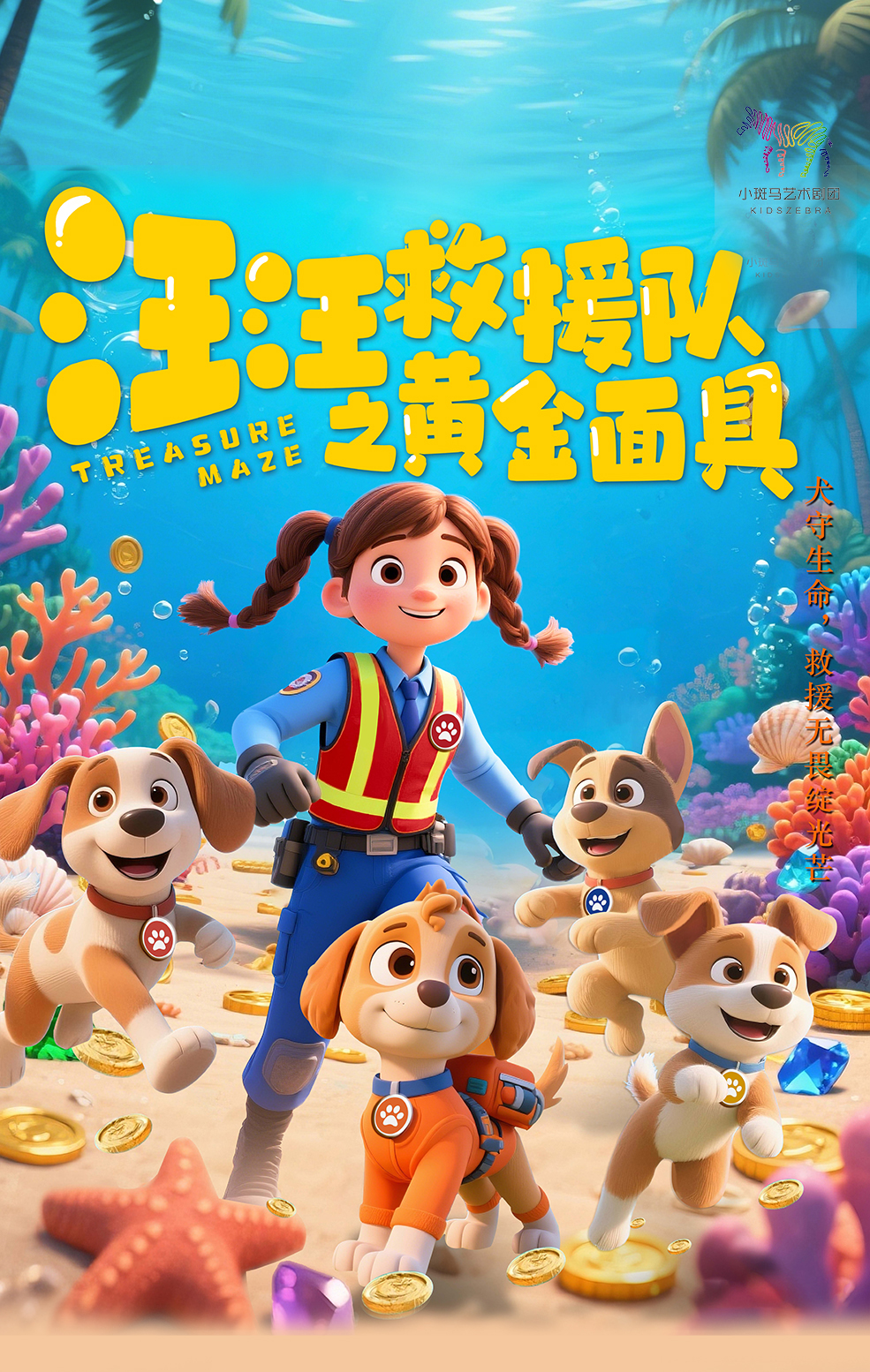 【深圳】大型奇幻互动探险儿童剧 《汪汪救援队之黄金面具》