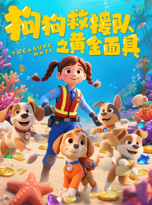 【武汉】大型奇幻互动探险儿童剧 《狗狗救援队之黄金面具》