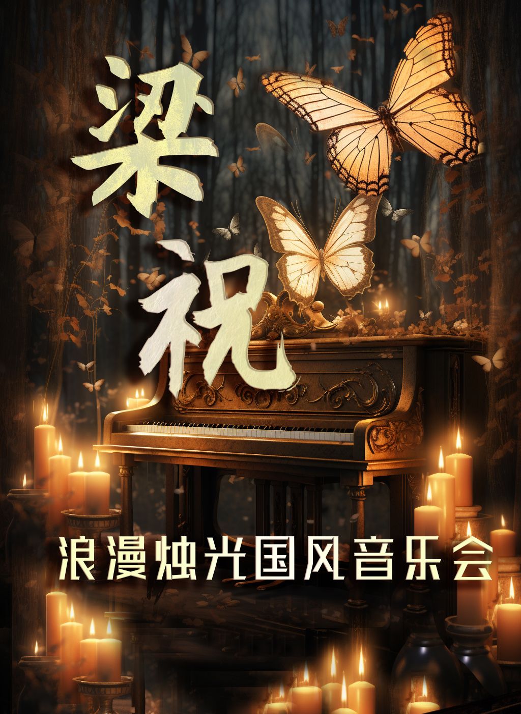 成都《梁?！防寺L(fēng)燭光音樂會