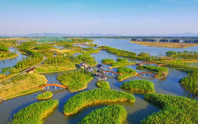 南京高淳固城湖水慢城景区音乐草坪