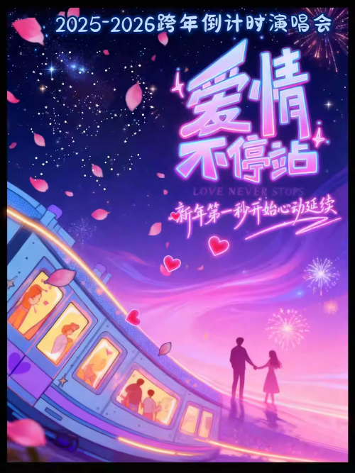 【上海】2025-2026跨年倒计时『爱情不停站』演唱会｜新年第一秒开始心动延续