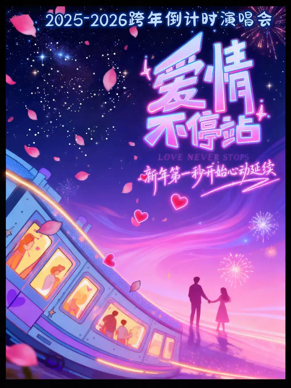 【珠海】2025-2026跨年倒计时『爱情不停站』演唱会｜新年第一秒开始心动延续--珠海站