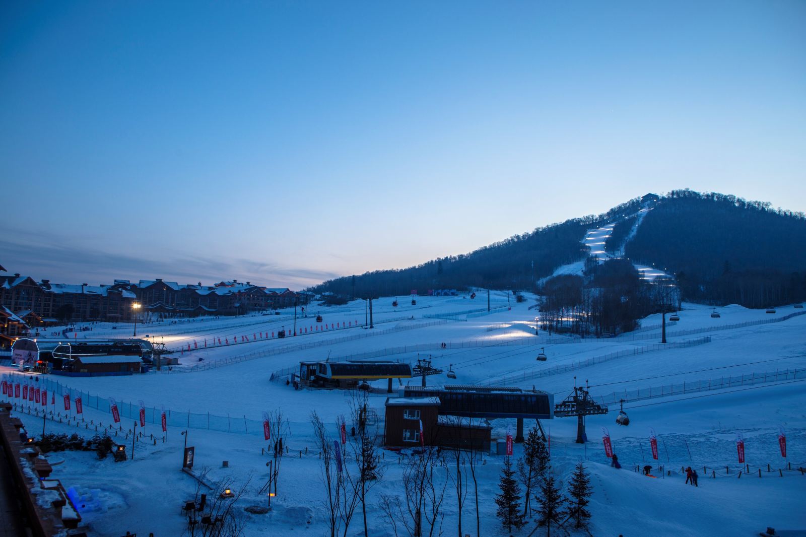 长白山西坡野雪滑雪场图片