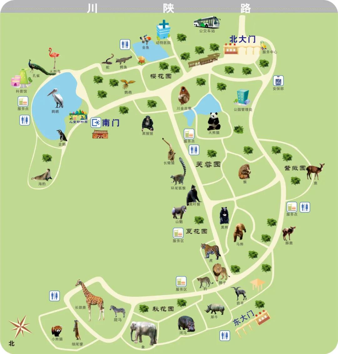 金牛湖野生动物园地图图片