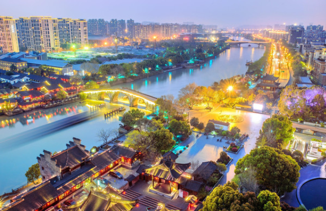 杭州运河夜游