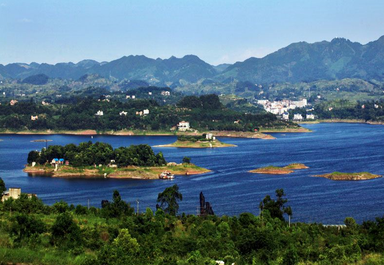 长寿湖罗山半岛图片