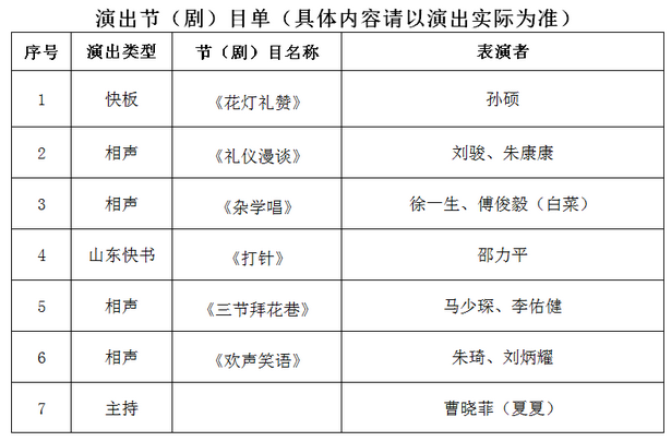 青岛曲艺社癸卯年新春相声大会