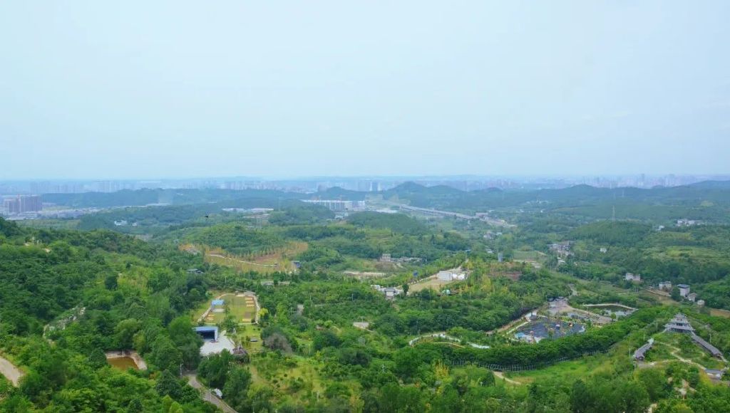 太乙仙山植物园全景图图片