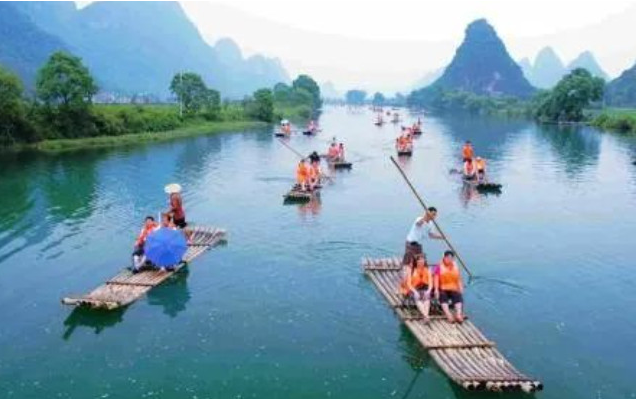 富里橋竹筏漂流