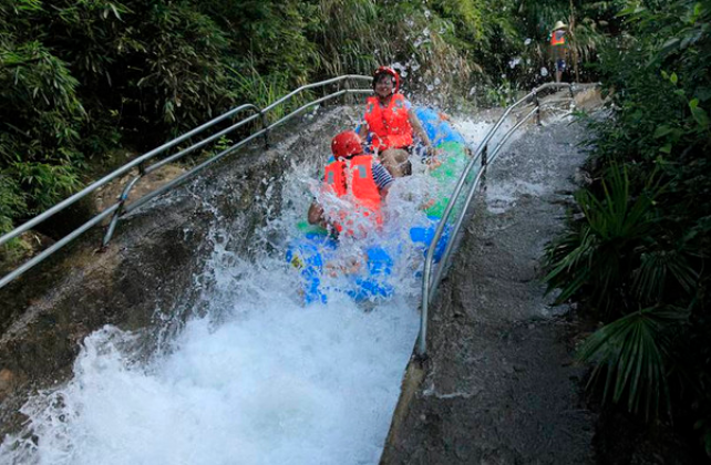 上饒銅鈸山漂流