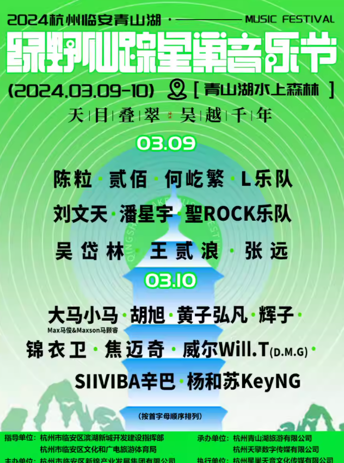 杭州绿野仙踪星巢音乐节