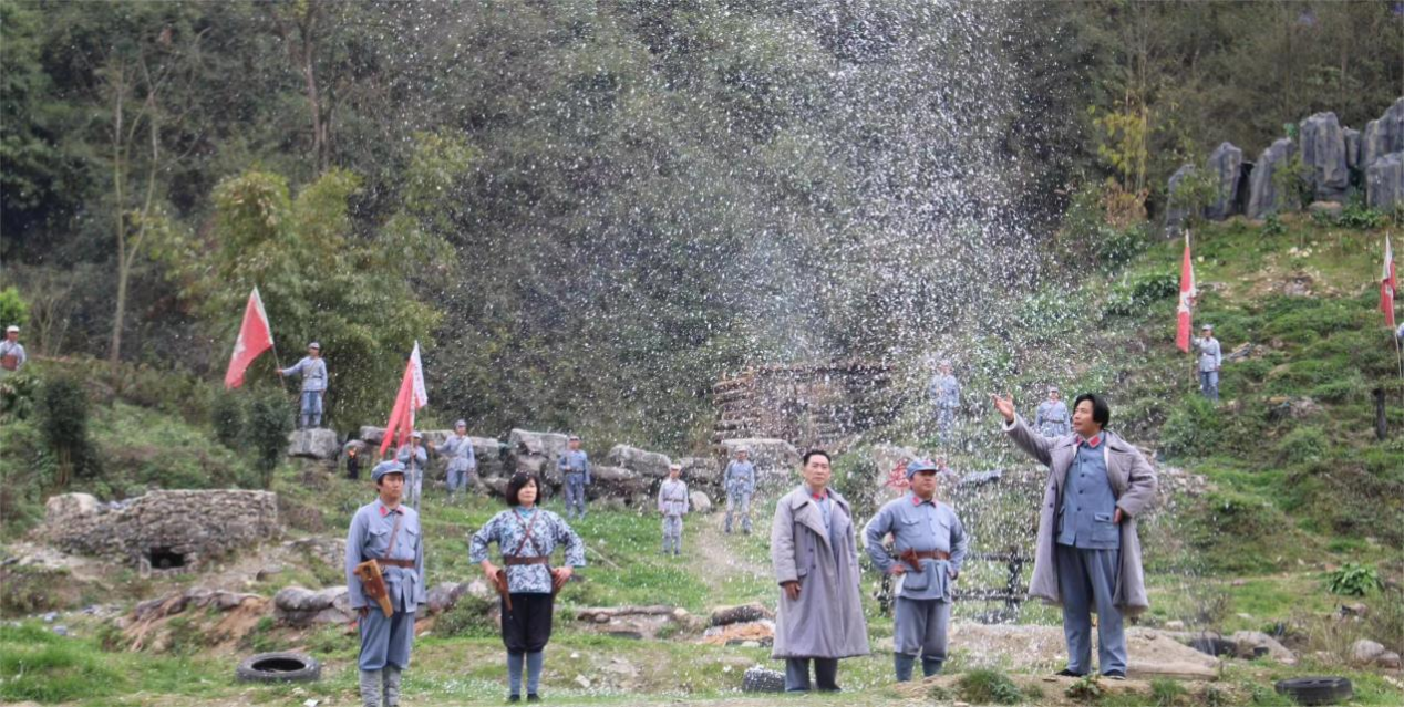 《婁山關(guān)大捷》實(shí)景演出