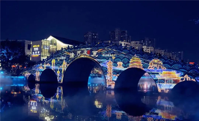 温州塘河夜画