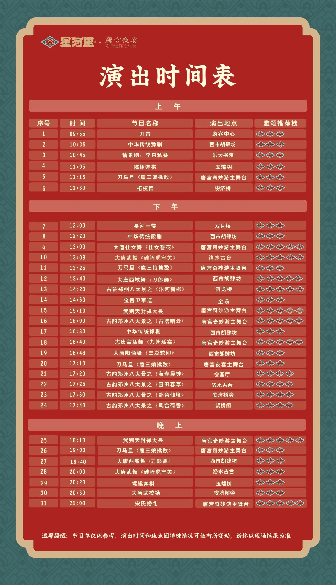 星河里·唐宮夜宴實景演繹文化園年卡