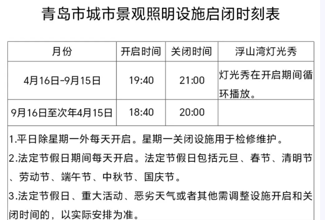 2025浮山灣夜景燈光秀門票+優(yōu)惠政策+時間表+觀賞位置