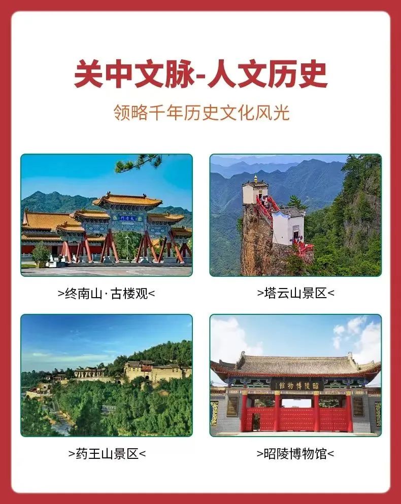 關(guān)中平原旅游年卡