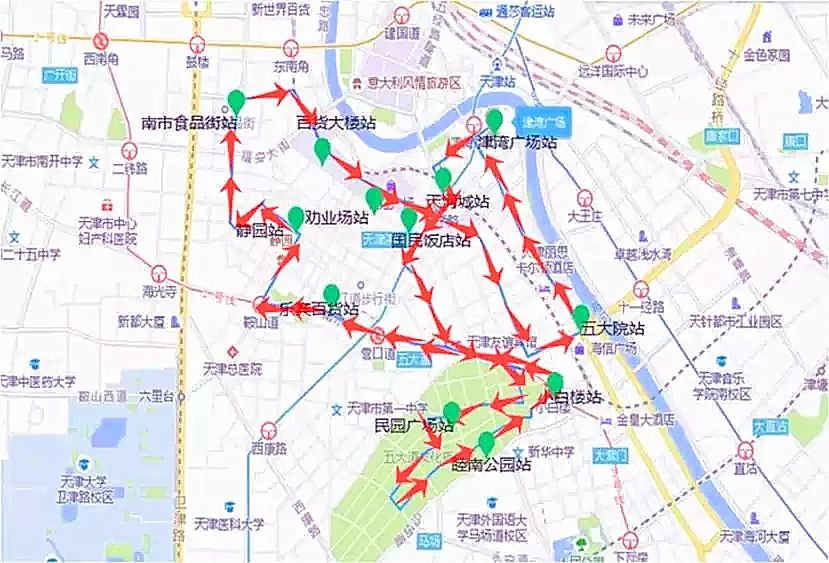 2025津游一號仿古鐺鐺車路線圖+票價優(yōu)惠+時間表