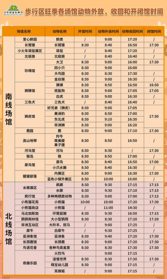 2025北京野生動(dòng)物園門票預(yù)約及優(yōu)惠政策一覽(附地址+營業(yè)時(shí)間+活動(dòng)介紹+游玩亮點(diǎn))