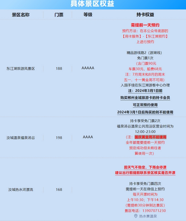 郴州全域旅游卡
