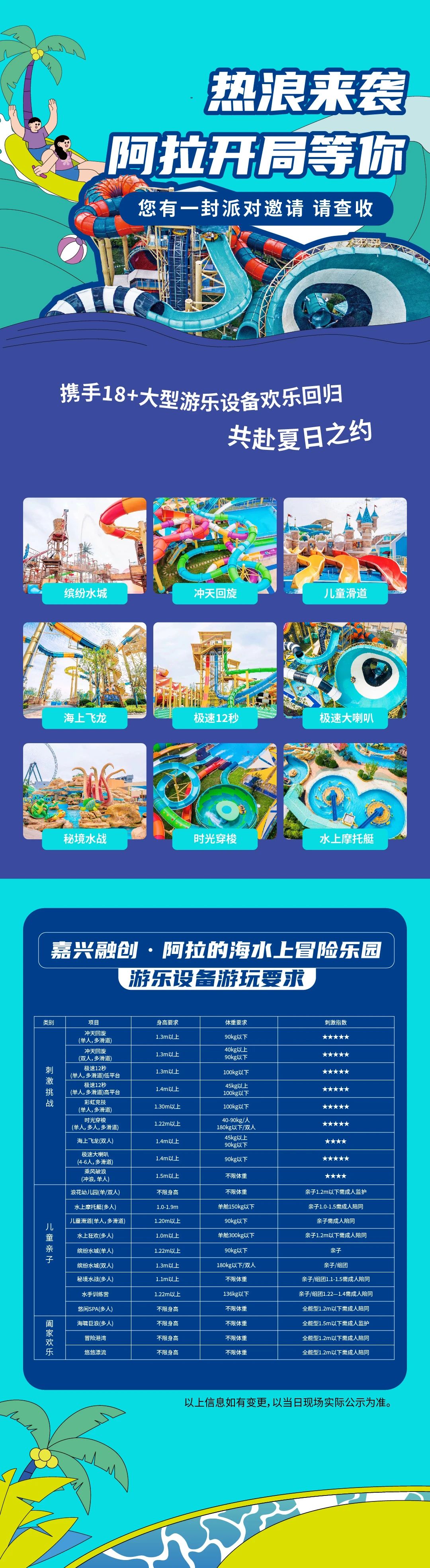 嘉興融創(chuàng)阿拉的海水上冒險樂園