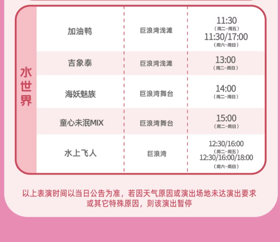 2025濟南融創(chuàng)水世界必玩項目+門票價格+免費政策+表演時間