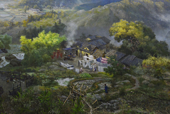 井岡山斗爭全景畫聲光電演示館