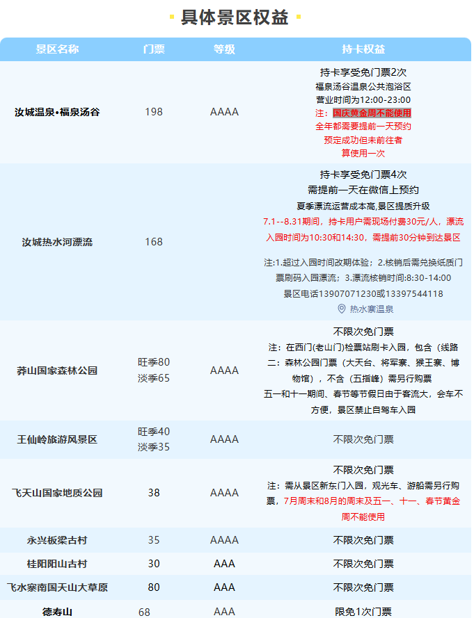 郴州全域旅游卡