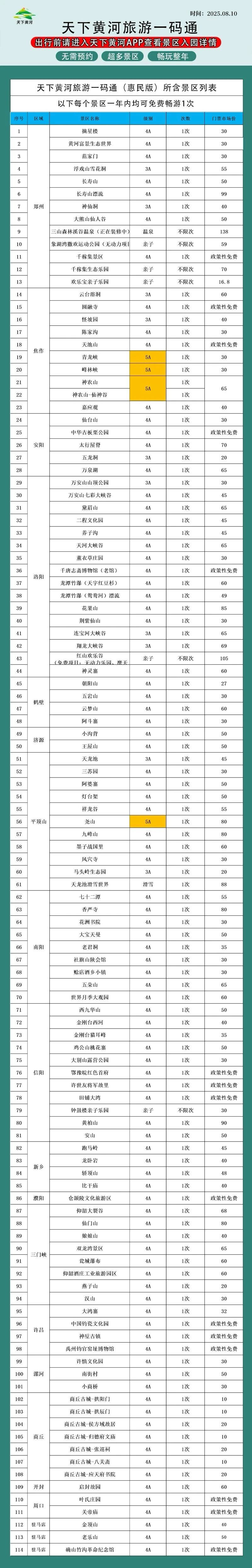 河南旅游一碼通