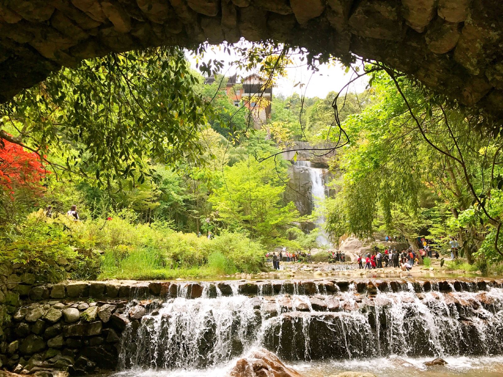 天台县石梁飞瀑 天台县石梁飞瀑