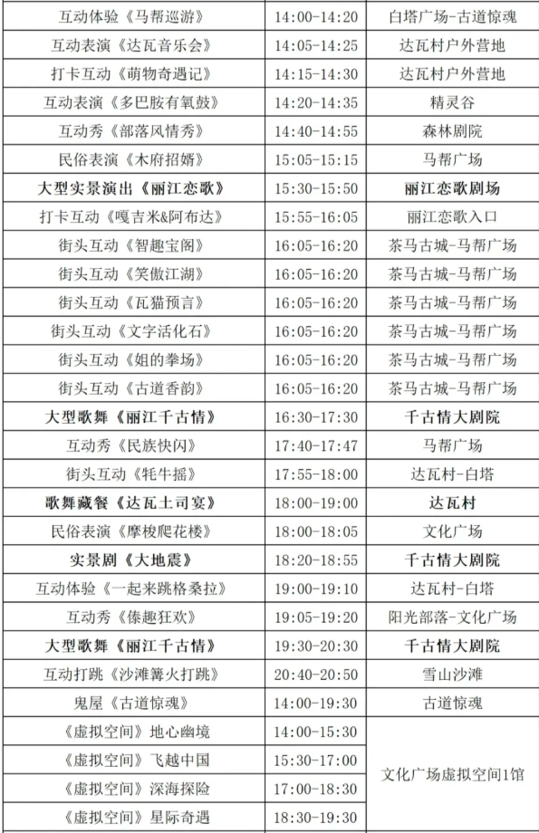 丽江千古情景区