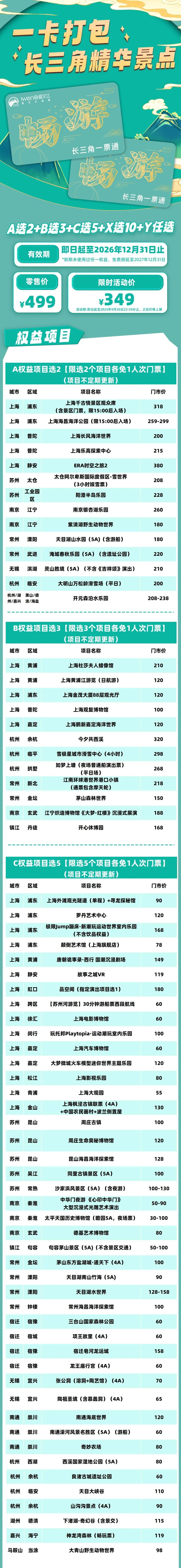 畅游长三角一票通 畅游长三角一票通