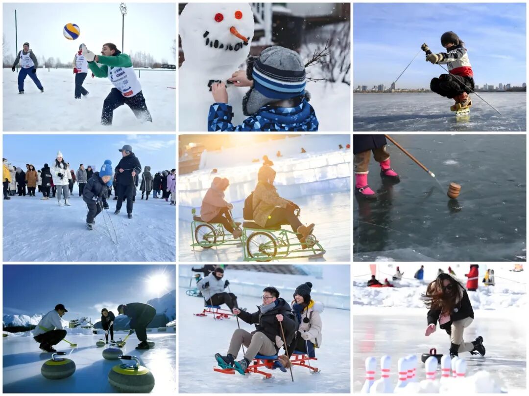 哈尔滨外滩雪人码头